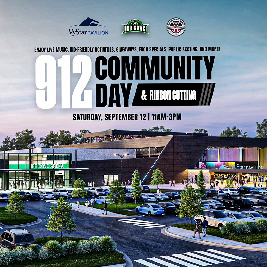 Official 912 Community Day and ribbon cutting event artwork